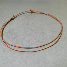 Load image into Gallery viewer, Minimalist Leather Necklace – Adjustable Cord for Men or Women