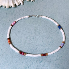 Load image into Gallery viewer, Island Waves Puka Shell Necklace – Pastel Rainbow Colors Beach Shell Choker