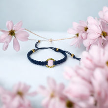 Load image into Gallery viewer, Friendship Bracelet Gold Karma Circle Blue Turquoise | Beach Bracelet | Casual Summer Style