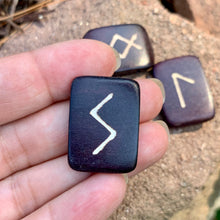 Load image into Gallery viewer, Elder Futhark Rune Set – Norse Pagan Gift for Men & Women - Hand Carved