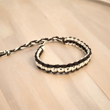 Load image into Gallery viewer, Canyon Breeze – Earthy Hemp Hiking Bracelet in Black and White