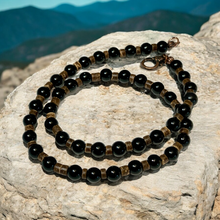 Load image into Gallery viewer, Primitive Obsidian Warrior Necklace |Real Stone Men's Jewelry