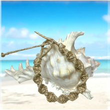 Load image into Gallery viewer, Shoreline Twist Hemp Bracelet | Ocean Breeze Hemp Band | Wave Rider Natural Hemp Armband