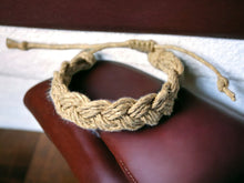 Load image into Gallery viewer, Surfer Sailor Style Hemp Bracelet Natural