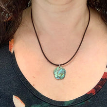 Load image into Gallery viewer, Leather Surfer Necklace with Mini Paua Shell – Iridescent Ocean Pendant for Men & Women