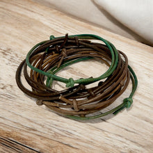 Load image into Gallery viewer, Surfer Style Leather Bracelet for Men – 2mm Cord Handmade Beach-Inspired Accessory