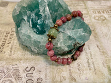 Load image into Gallery viewer, Zen Bloom – Rhodonite & Aventurine Spiritual Bracelet