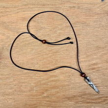 Load image into Gallery viewer, Viking Pendant Carved Deer Antler with Runes - Good Luck Charm - Wunjo Rune- Norse/Warrior/Happiness/Amulet - Leather Necklace