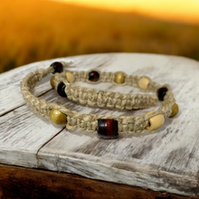 Load image into Gallery viewer, Earthbound Hemp Necklace| Surfer Phatty Thick Hemp Necklace | Woodland Wonder Hemp Choker