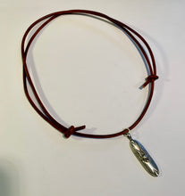 Load image into Gallery viewer, Leather Rider’s Skull Pendant Necklace | Biker Spirit Dog Tag | Highway Rebel Style