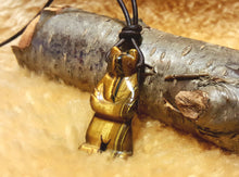 Load image into Gallery viewer, Carved Bear Gemstone Necklace โ Animal Totem Jewelry, Limited Edition