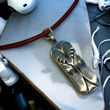 Load image into Gallery viewer, Leather Necklace with Urban Dog Tag | Street Style Pendant | Ride the Streets Skateboard