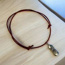 Load image into Gallery viewer, Biker Spirit Leather Necklace | Road Warrior Cross Eagle Dog Tag | Street Style Pendant