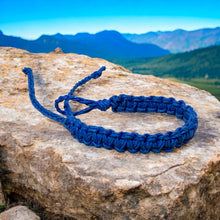 Load image into Gallery viewer, Hemp Bracelet with Navy Blue | Surfer Beach Style | Natural Style Accessory