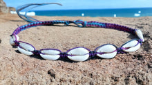 Load image into Gallery viewer, Midnight Black Ocean Spirit Shell Necklace β Real Cowrie on Adjustable Hemp Cord
