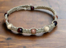 Load image into Gallery viewer, Earthbound Hemp Necklace| Surfer Phatty Thick Hemp Necklace | Woodland Wonder Hemp Choker