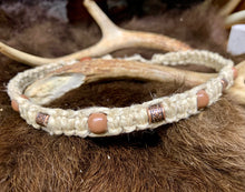 Load image into Gallery viewer, Hemp Necklace With Wooden And Metal Beads
