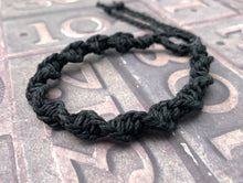 Load image into Gallery viewer, Surfer Hemp Bracelet Twist Black