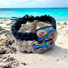 Load image into Gallery viewer, African Trade Beads Hemp Bracelet