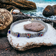 Load image into Gallery viewer, African-Inspired Hemp Necklace – Handcrafted with Authentic Ghana Beads