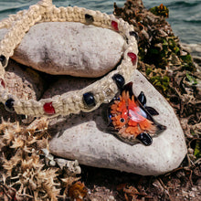 Load image into Gallery viewer, Surfer Phatty Thick Hemp Necklace Glass Fish