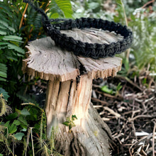 Load image into Gallery viewer, Black Hemp Surfer Bracelet – Minimalist Natural Style