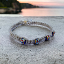Load image into Gallery viewer, African-Inspired Hemp Necklace – Handcrafted with Authentic Ghana Beads