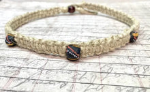 Load image into Gallery viewer, Authentic Ghana Beads Hemp Necklace – Ethnic Boho Statement Piece