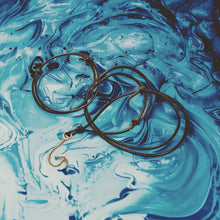 Load image into Gallery viewer, Fish Hook Leather Necklace – Rustic Pewter Pendant, Ocean-Inspired Jewelry