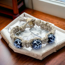 Load image into Gallery viewer, African Trade Beads Hemp Bracelet