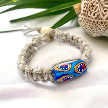 Load image into Gallery viewer, African Trade Beads Hemp Bracelet