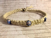 Load image into Gallery viewer, African Trade Beads Hemp Necklace – Authentic Ghana Beads on Thick Hemp Cord