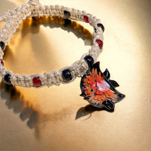 Load image into Gallery viewer, Surfer Phatty Thick Hemp Necklace Glass Fish