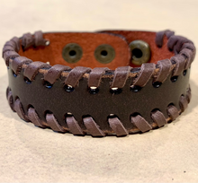 Load image into Gallery viewer, Leather Wrap Cuff Bracelet – Urban Style Wrist Band