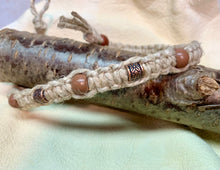 Load image into Gallery viewer, Hemp Necklace With Wooden And Metal Beads