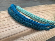 Load image into Gallery viewer, Ocean Wave Turquoise Hemp Bracelet | Sea Breeze Surfer Wrap