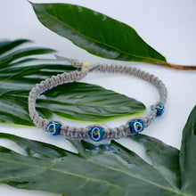 Load image into Gallery viewer, Thick Hemp Necklace with African Trade Beads – Rustic Tribal Jewelry