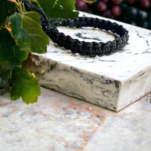 Load image into Gallery viewer, Black Hemp Surfer Bracelet – Minimalist Natural Style