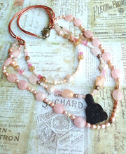 Load image into Gallery viewer, Bohemian Rose Buddha Necklace
