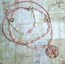 Load image into Gallery viewer, Bohemian Rose Tree of Life Necklace