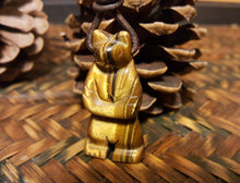 Load image into Gallery viewer, Carved Bear Gemstone Necklace โ Animal Totem Jewelry, Limited Edition