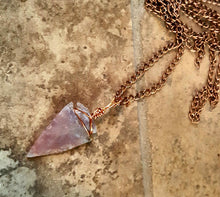 Load image into Gallery viewer, Arrowhead Copper Necklace Flint Real Stone Native Pendant