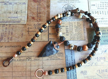 Load image into Gallery viewer, Arrowhead Necklace Flint Real Stone Mens Primitive Jewelry Success