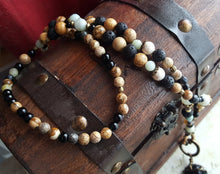 Load image into Gallery viewer, Arrowhead Necklace Obsidian Real Stone Primitive Jewelry