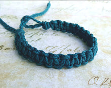 Load image into Gallery viewer, Surfer Hemp Bracelet Flat Teal