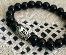 Load image into Gallery viewer, Buddha Yoga Bracelet Energy Power Black Obsidian - sunnybeachjewelry