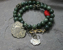 Load image into Gallery viewer, Change Moon Goddess Collection Serpentine Wrap Bracelet with Zodiac Coin - sunnybeachjewelry