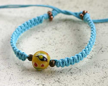 Load image into Gallery viewer, Friendship Bracelet Evil Eye On Cotton Cord - sunnybeachjewelry