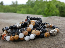 Load image into Gallery viewer, Hecate Collection Black Lava Howlite Bracelet - sunnybeachjewelry