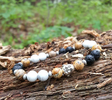 Load image into Gallery viewer, Hecate Collection Black Lava Howlite Bracelet - sunnybeachjewelry